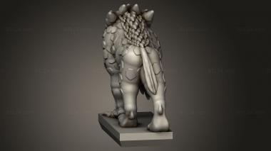 Animal figurines (Daemon Chaos Hound, STKJ_3386) 3D models for cnc