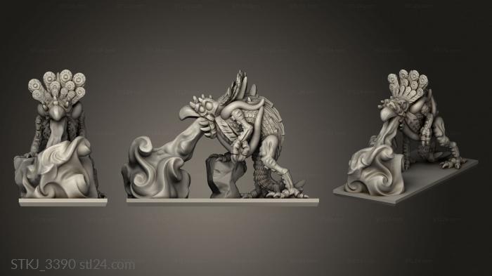 Animal figurines (Daemon Daemon Beast, STKJ_3390) 3D models for cnc