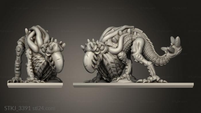 Animal figurines (Daemon Daemon Beast, STKJ_3391) 3D models for cnc