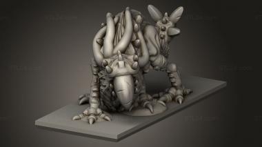 Animal figurines (Daemon Daemon Beast, STKJ_3391) 3D models for cnc