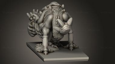 Animal figurines (Daemon Daemon Beast, STKJ_3391) 3D models for cnc