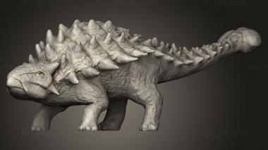 Animal figurines (Ankylosaurus Anky, STKJ_3398) 3D models for cnc