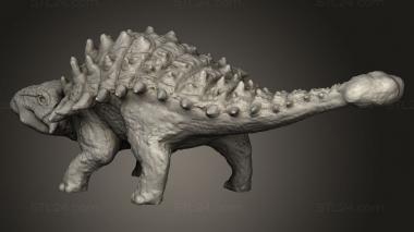 Animal figurines (Ankylosaurus Anky, STKJ_3398) 3D models for cnc