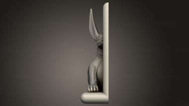 Animal figurines (Anubis Wall Mounted Statue, STKJ_3404) 3D models for cnc