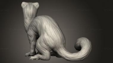 Animal figurines (Art Weasel, STKJ_3413) 3D models for cnc