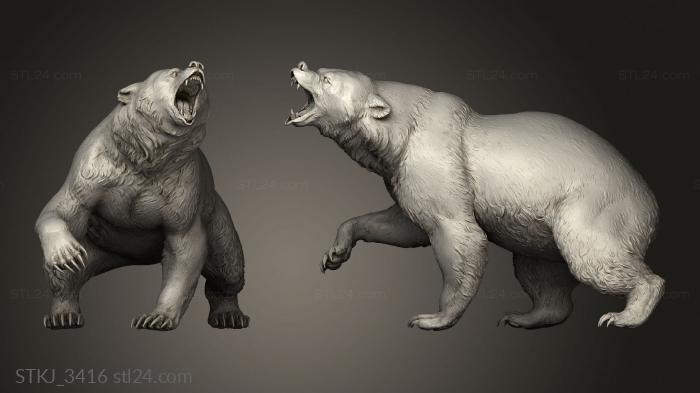 Animal figurines (Azura and Bear Bloo Fosters Home for Imaginary Friends sculpting, STKJ_3416) 3D models for cnc