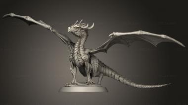 Animal figurines (Baby Dragon, STKJ_3422) 3D models for cnc