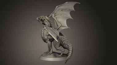 Animal figurines (Baby Dragon, STKJ_3422) 3D models for cnc