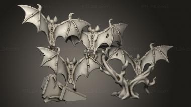 Animal figurines (bats, STKJ_3425) 3D models for cnc