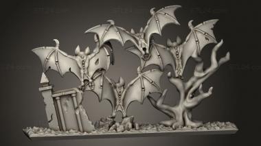 Animal figurines (bats, STKJ_3427) 3D models for cnc