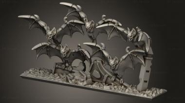 Animal figurines (bats, STKJ_3429) 3D models for cnc