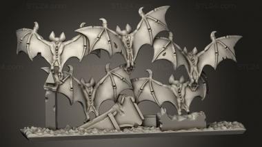 Animal figurines (bats, STKJ_3429) 3D models for cnc