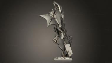 Animal figurines (bats, STKJ_3431) 3D models for cnc