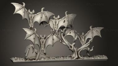 Animal figurines (bats, STKJ_3431) 3D models for cnc