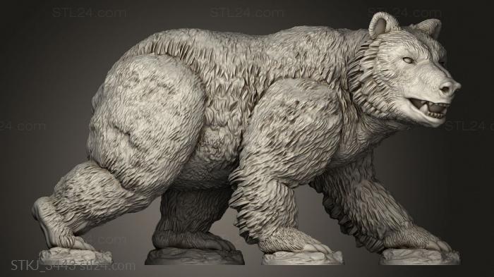 Animal figurines (Bears, STKJ_3443) 3D models for cnc