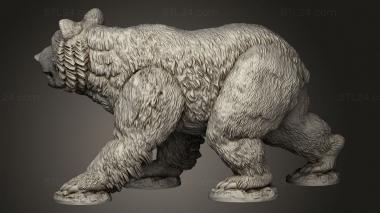 Animal figurines (Bears, STKJ_3443) 3D models for cnc