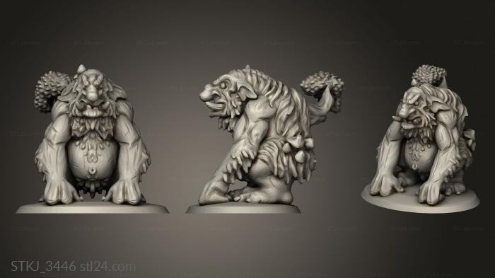 Animal figurines (Forest Troll, STKJ_3446) 3D models for cnc