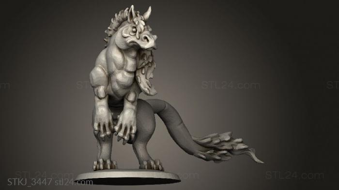 Animal figurines (kelpie, STKJ_3447) 3D models for cnc