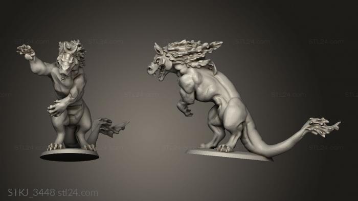 Animal figurines (kelpie, STKJ_3448) 3D models for cnc