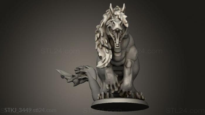 Animal figurines (kelpie, STKJ_3449) 3D models for cnc