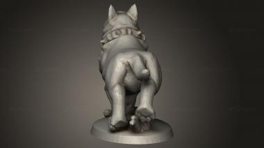 Animal figurines (warhound, STKJ_3455) 3D models for cnc