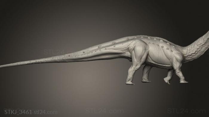 Animal figurines (Beasts Apatosaurus Leg Stomp, STKJ_3461) 3D models for cnc