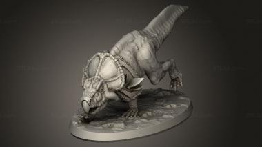 Animal figurines (Beasts Protoceratops, STKJ_3481) 3D models for cnc