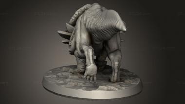 Animal figurines (Beasts Protoceratops, STKJ_3481) 3D models for cnc