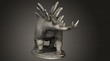 Animal figurines (Beasts Stegosaurus Bob, STKJ_3492) 3D models for cnc