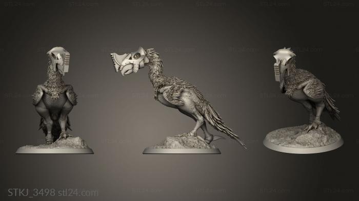 Animal figurines (Beasts Terror Bird, STKJ_3498) 3D models for cnc