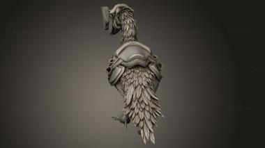 Animal figurines (Beasts Terror Bird Pose Re War gear, STKJ_3500) 3D models for cnc