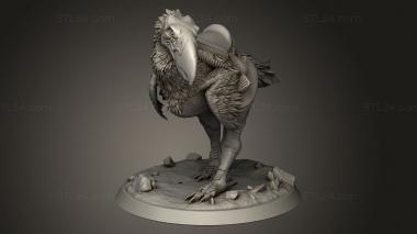 Animal figurines (Beasts Terror Bird Saddle, STKJ_3501) 3D models for cnc