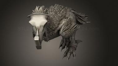 Animal figurines (Beasts Terror Bird, STKJ_3505) 3D models for cnc