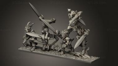 Animal figurines (blade dancers, STKJ_3523) 3D models for cnc