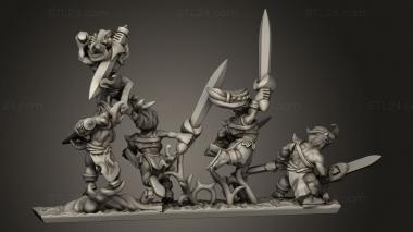 Animal figurines (blade dancers, STKJ_3523) 3D models for cnc