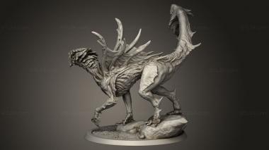 Animal figurines (Blood Dragons Dragon Young, STKJ_3527) 3D models for cnc