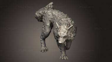 Animal figurines (Bloodfields Shapeshifters Wolf Neya Alpha, STKJ_3535) 3D models for cnc