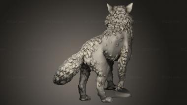 Animal figurines (Bloodfields Shapeshifters Wolf Taya Alpha, STKJ_3536) 3D models for cnc