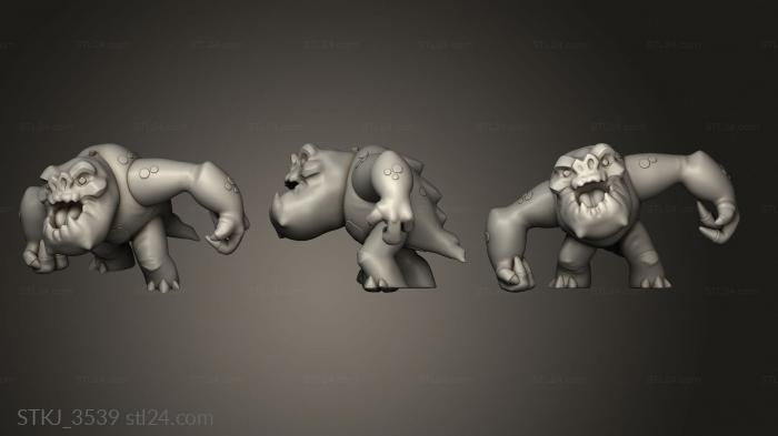 Animal figurines (STKJ_3539) 3D models for cnc