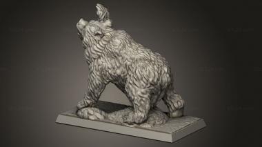 Animal figurines (Bear sb, STKJ_3552) 3D models for cnc