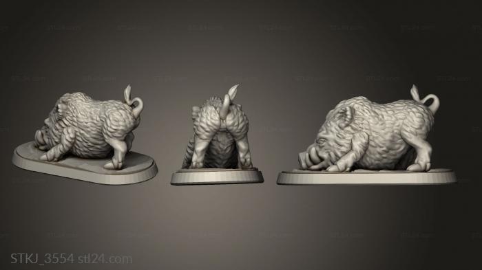 Animal figurines (STKJ_3554) 3D models for cnc
