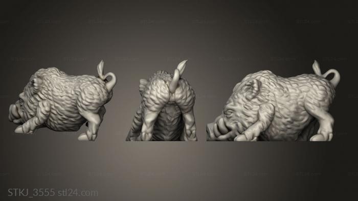 Animal figurines (STKJ_3555) 3D models for cnc