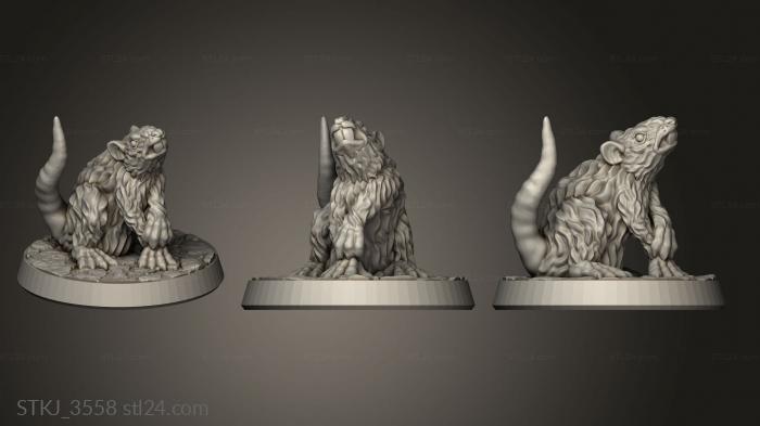 Animal figurines (STKJ_3558) 3D models for cnc