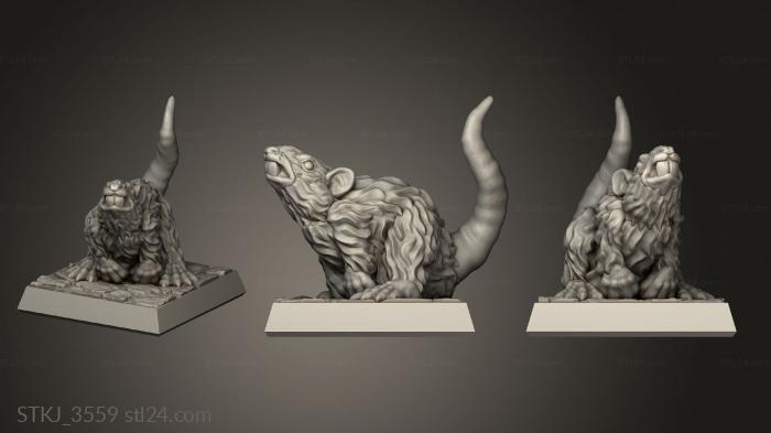 Animal figurines (STKJ_3559) 3D models for cnc