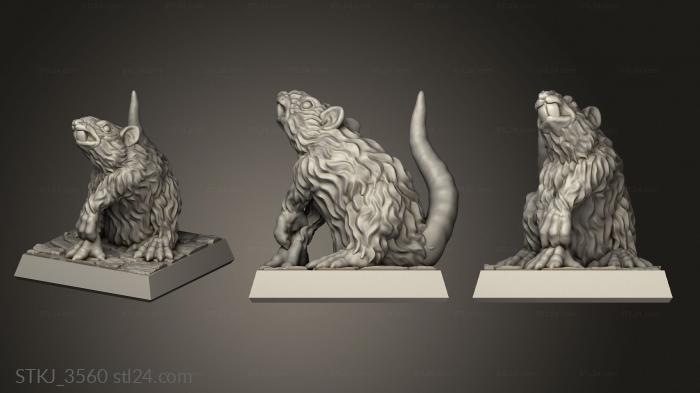 Animal figurines (STKJ_3560) 3D models for cnc