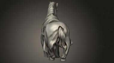 Animal figurines (horse caparison, STKJ_3563) 3D models for cnc