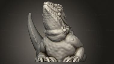 Animal figurines (lizard mount, STKJ_3568) 3D models for cnc