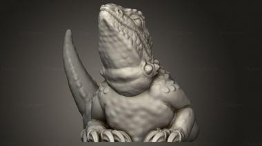 Animal figurines (lizard, STKJ_3570) 3D models for cnc