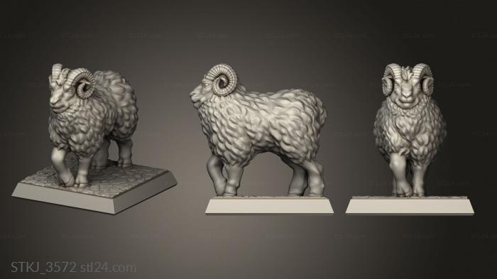 Animal figurines (STKJ_3572) 3D models for cnc