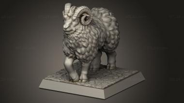 Animal figurines (Ram sb, STKJ_3572) 3D models for cnc